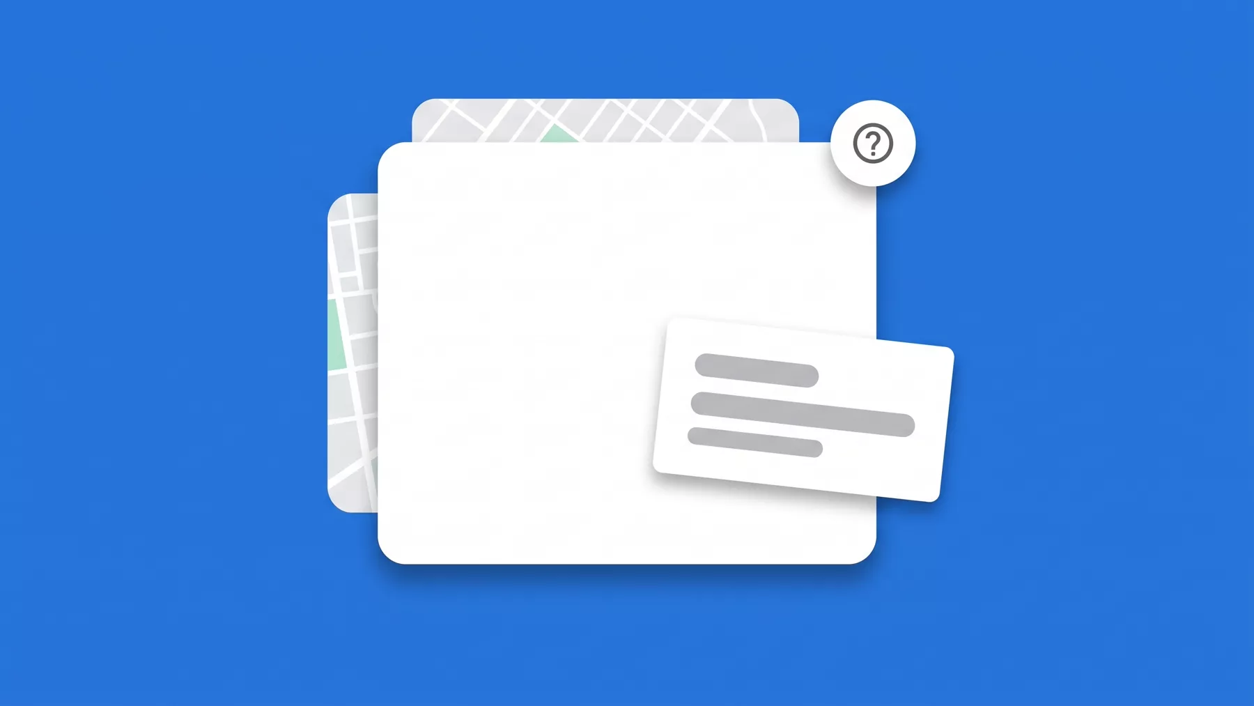 Business listing with a question mark badge in the top corner